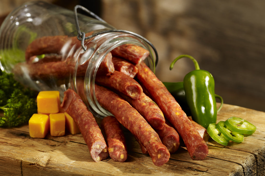 Smoked Jalapeño Cheddar Polish Sausage Sticks